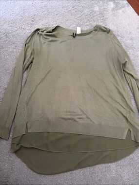 H&M Olive Green Crewneck Sweater